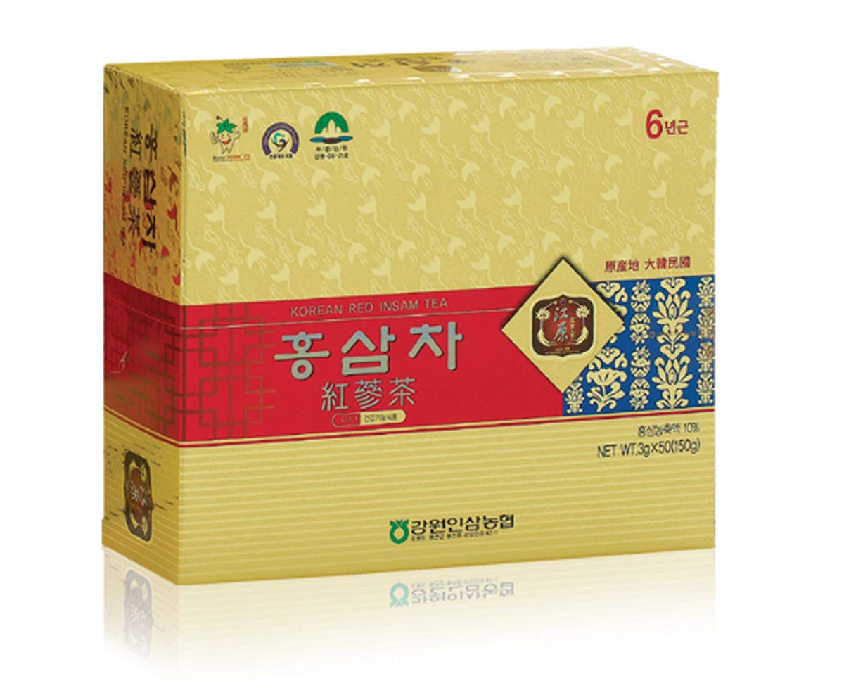Thé de Ginseng Rouge Coréen Gangwoninsam sachets individuels