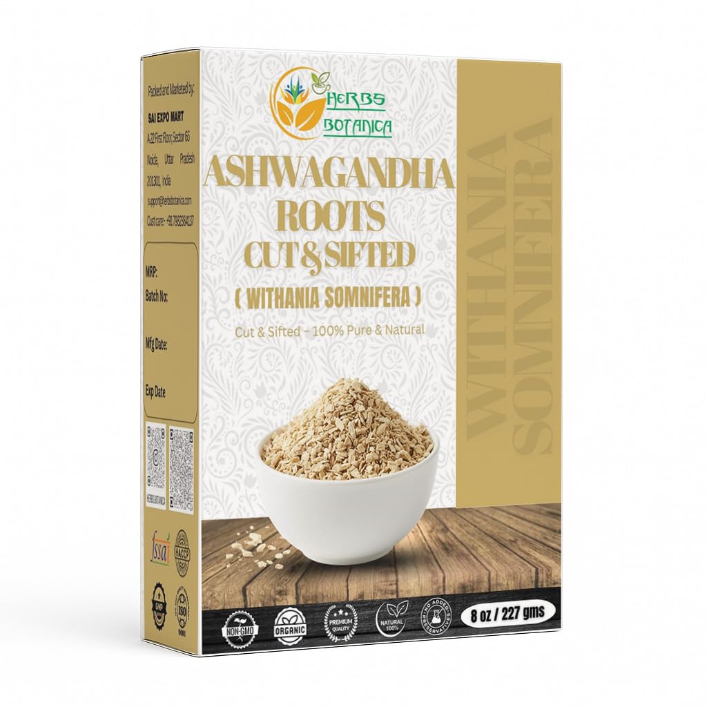 Thé de racine d'Ashwagandha Herbs Botanica paquet de 222g