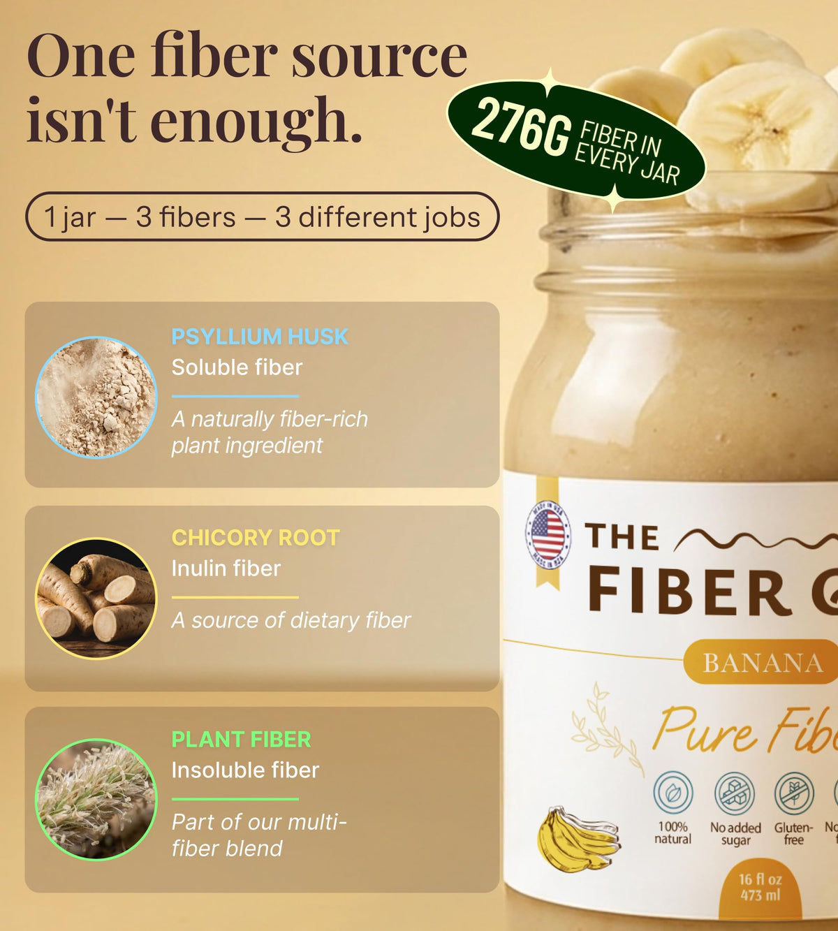 The Fiber Gel Gel dans un bol avec yaourt