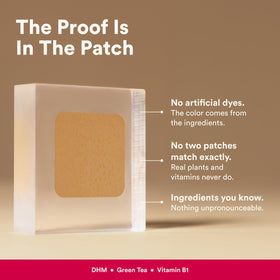 The Good Patch Patch de Récupération en utilisation sur peau