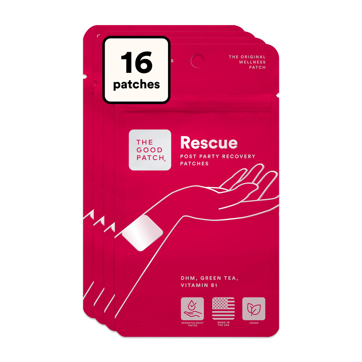 The Good Patch Patch de Récupération vue avant avec 16 patches