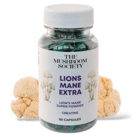 The Mushroom Society Lion’s Mane 1000 mg capsule front view