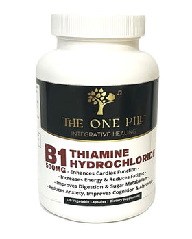 The One Pill Vitamine B1 500mg capsules front view