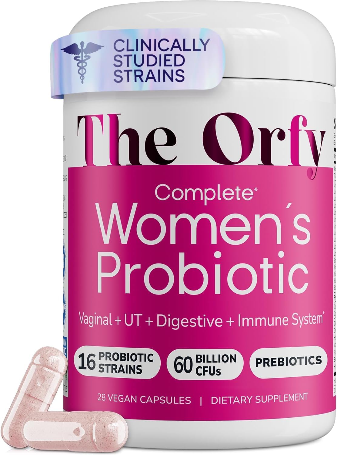 THE ORFY Compléments Alimentaires Probiotiques Femmes 60 Milliards CFU - vue de face