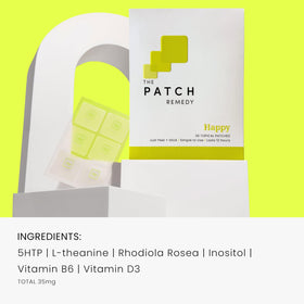 The Patch Remedy Happy Patch contenant les ingrédients clés