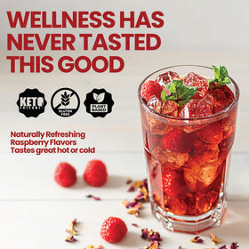 Thé Slim Framboise Rapid Fire avec des fruits frais