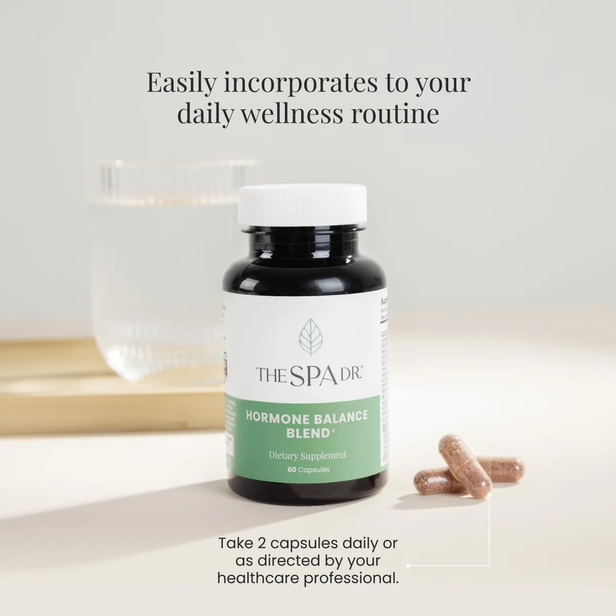 The Spa Dr. Complément Alimentaire Femme 60 Capsules avec verre d'eau