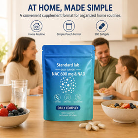 The standard lab NAC 600 mg & NAD Daily Complex label detail