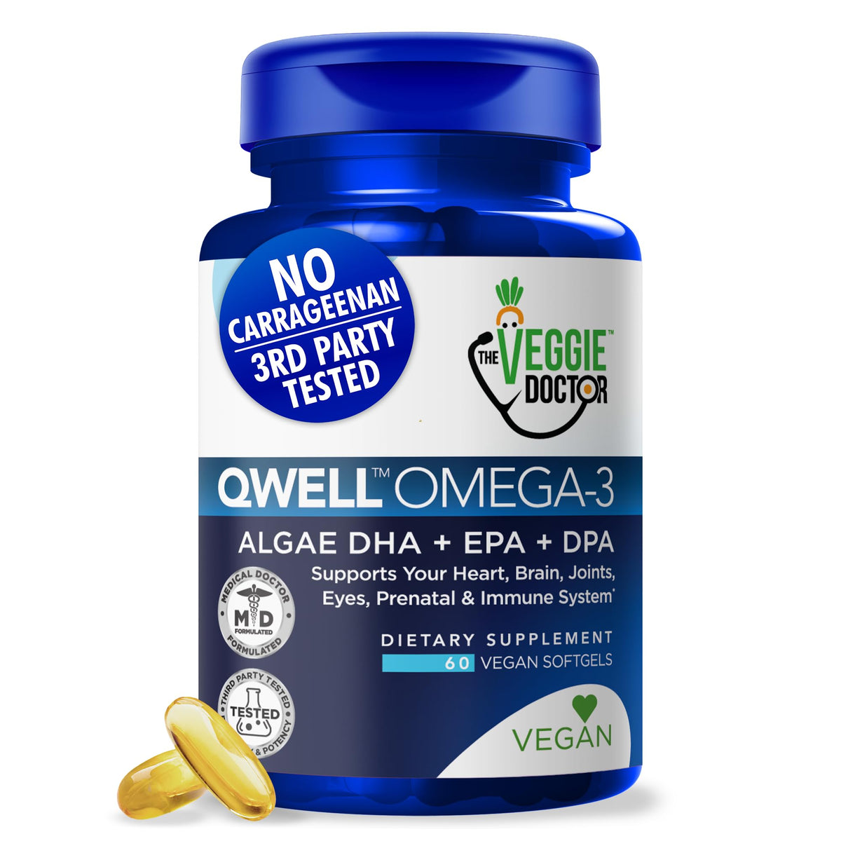 The Veggie Doctor Complément Alimentaire Omega 3 Végétal en capsules