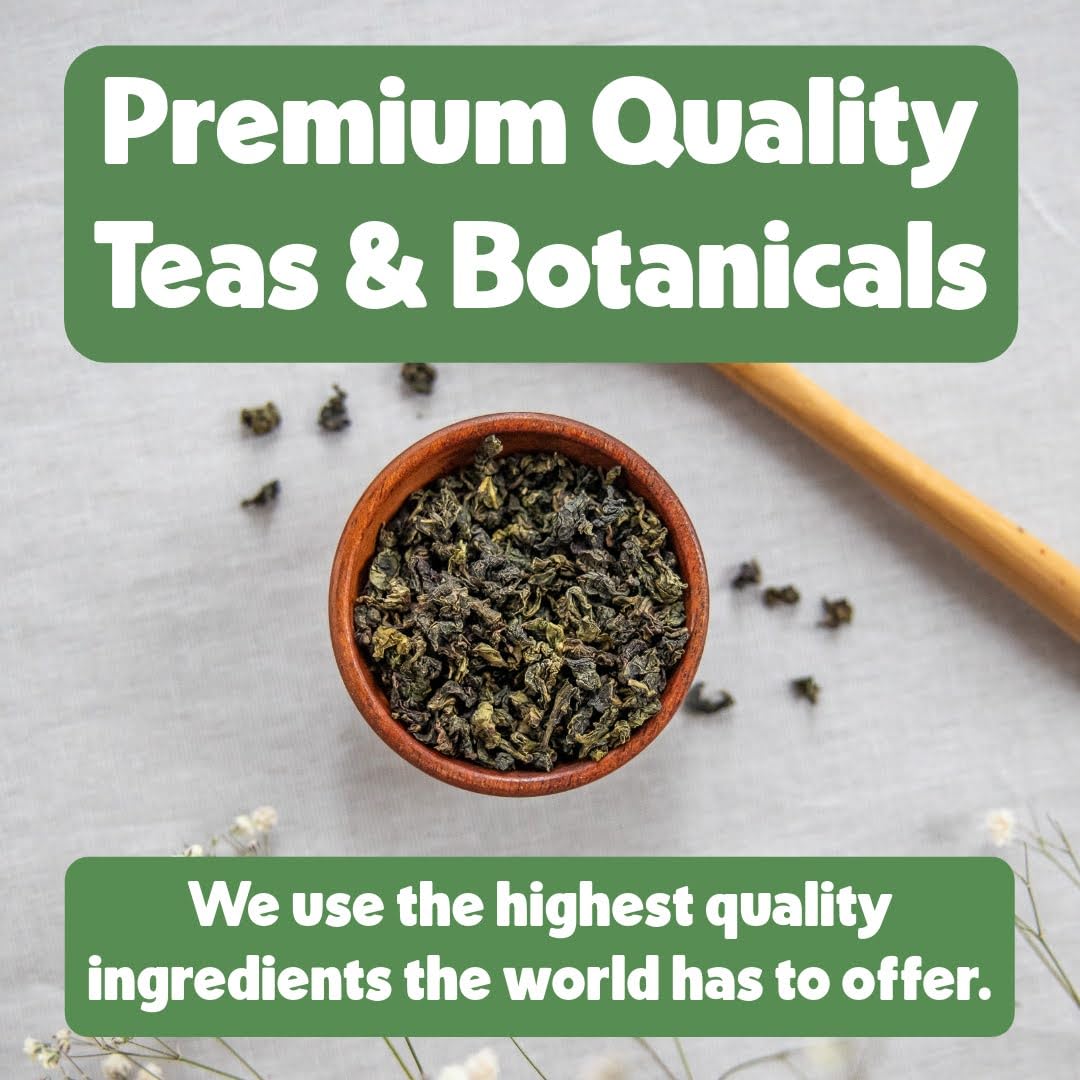 Thé Vert Bio au Jasmin Heavenly Tea Leaves 132g dans une tasse