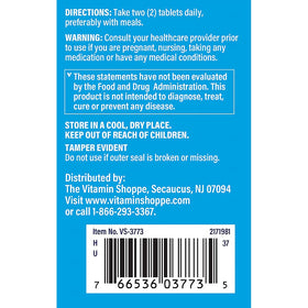 The Vitamin Shoppe Calcium, Magnésium, Zinc & Vitamine D3 comprimés sur une table