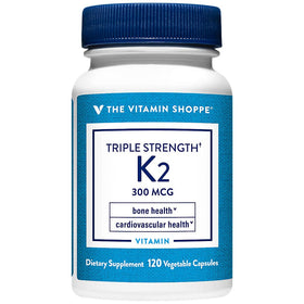The Vitamin Shoppe K2 MK-7 300 mcg gélules végétales vue de face