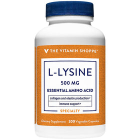 The Vitamin Shoppe L-Lysine 500MG 300 capsules vue avant