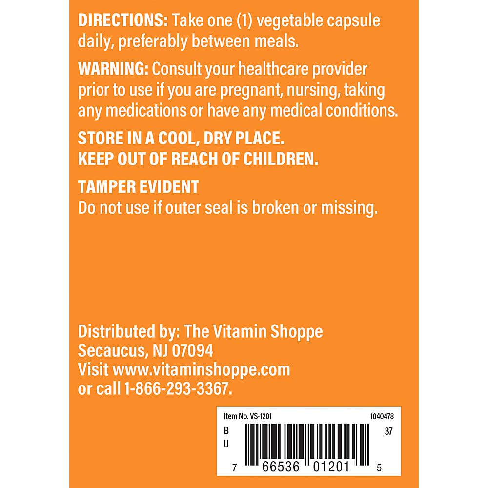 The Vitamin Shoppe L-Lysine 500MG 300 capsules vue de côté