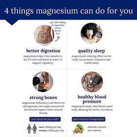 The Vitamin Shoppe Magnésium Taurate 180 gélules avec étiquette visible
