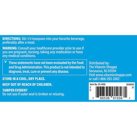 The Vitamin Shoppe Vitamine C 1 000mg Poudre 281g vue arrière