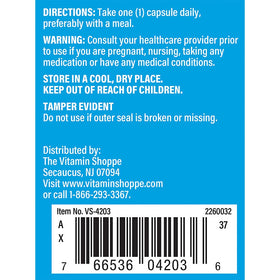 The Vitamin Shoppe Vitamine D3 K2 5000 IU 120 Capsules côté