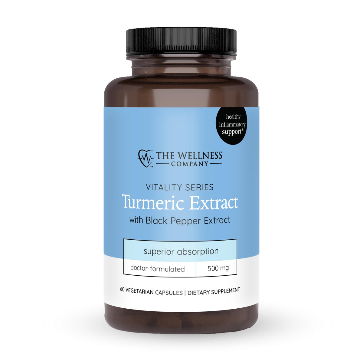 The Wellness Company Extrait de Curcuma 60 capsules en boîte