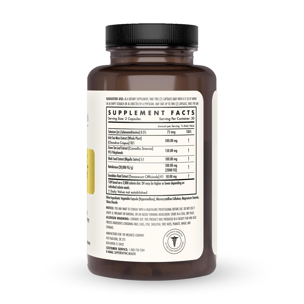 The Wellness Company Spike Support ingredients list