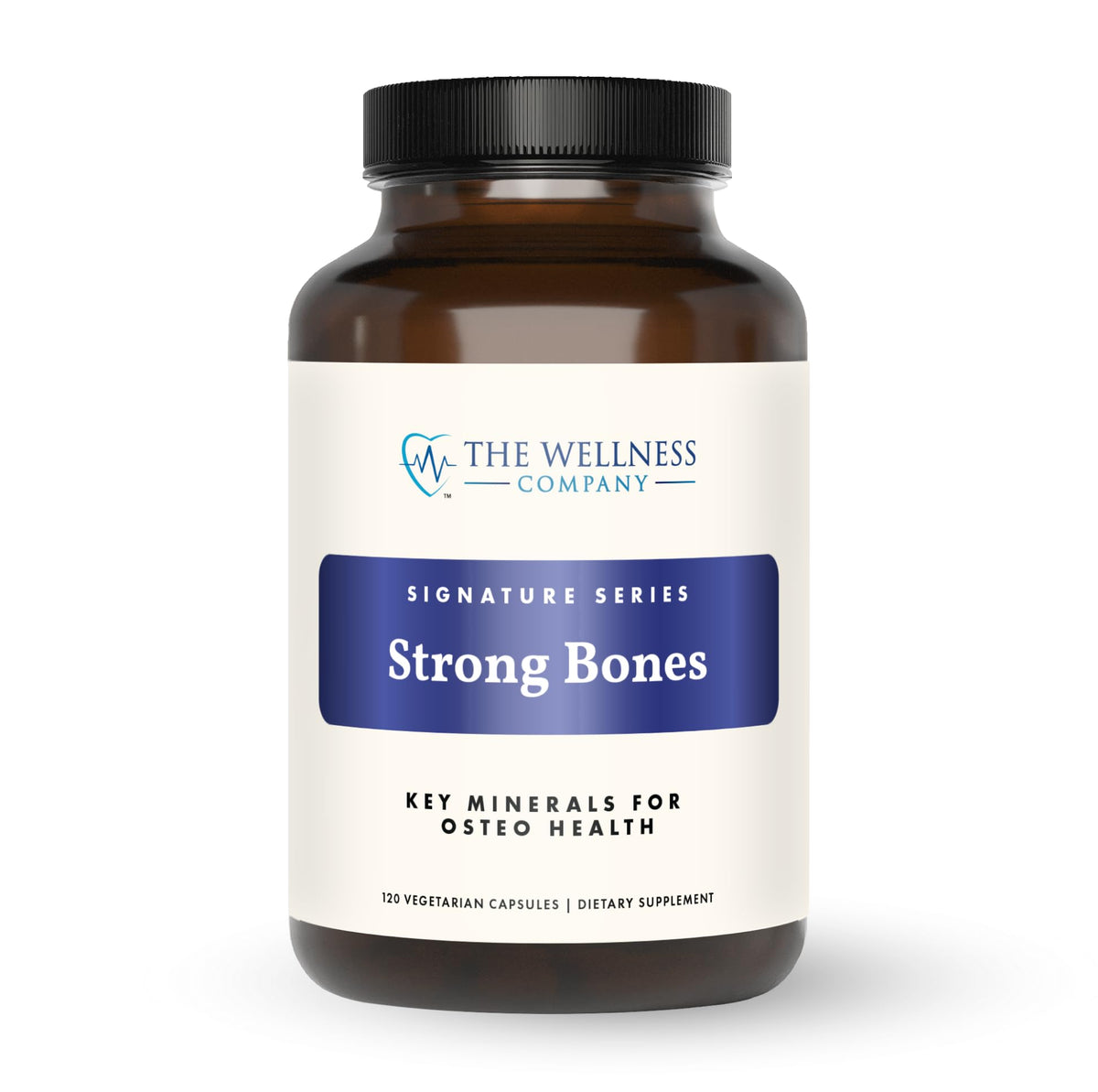 The Wellness Company Strong Bones 120 Capsules vue de face