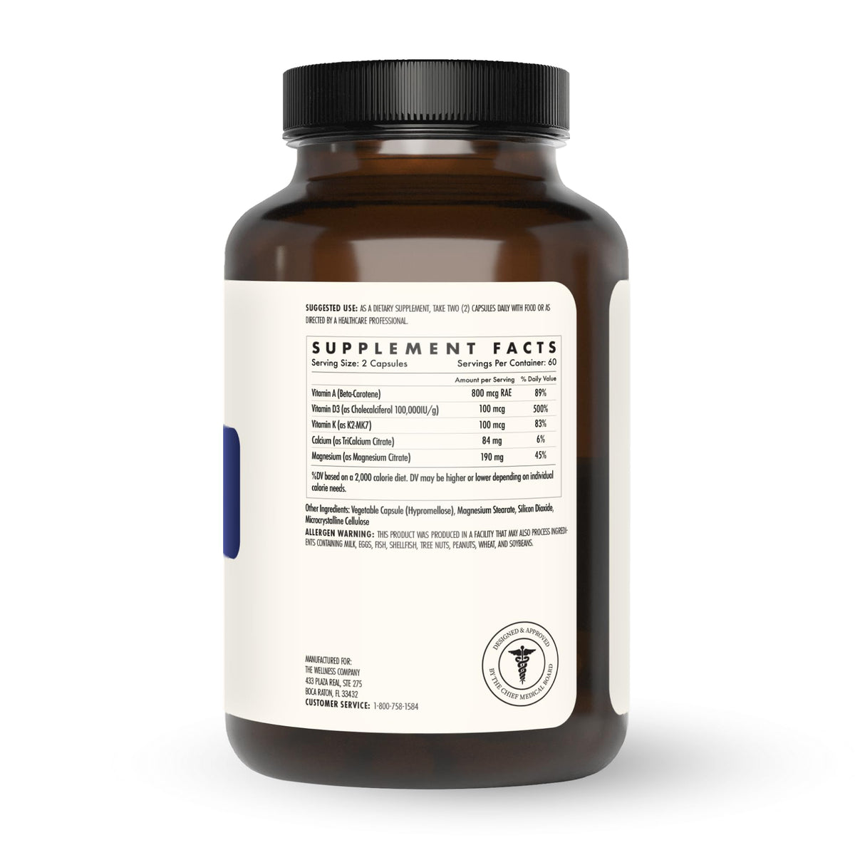 The Wellness Company Strong Bones contenant 120 capsules