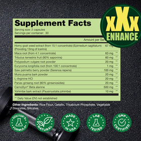 THELABSMENCO Horny Goat Weed nutrition facts on label