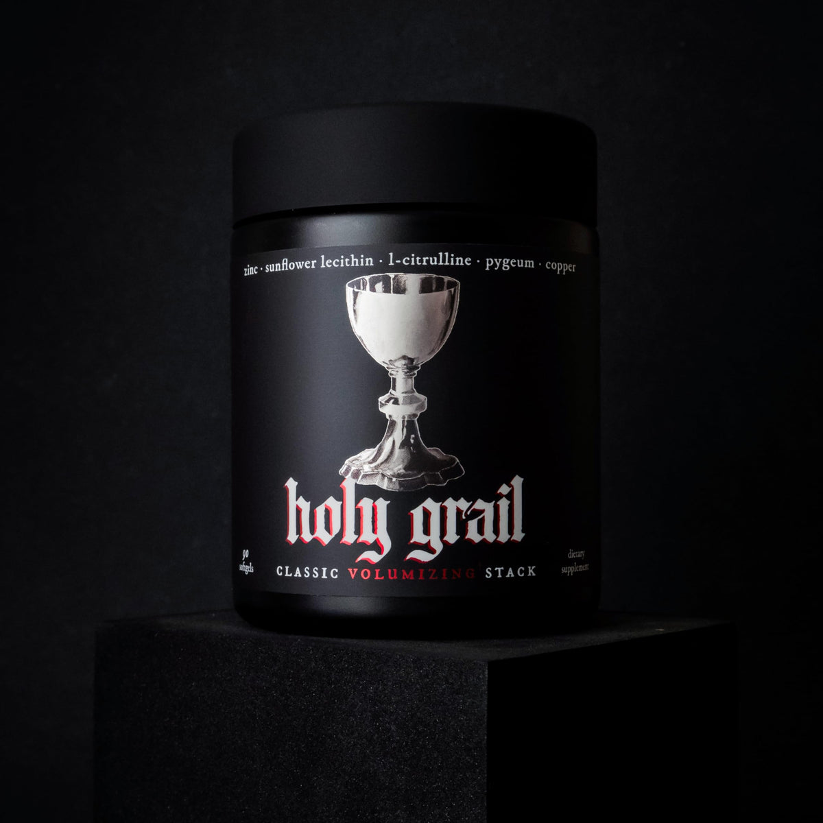 Theorycraft Holy Grail boîte de 181g avec informations nutritionnelles
