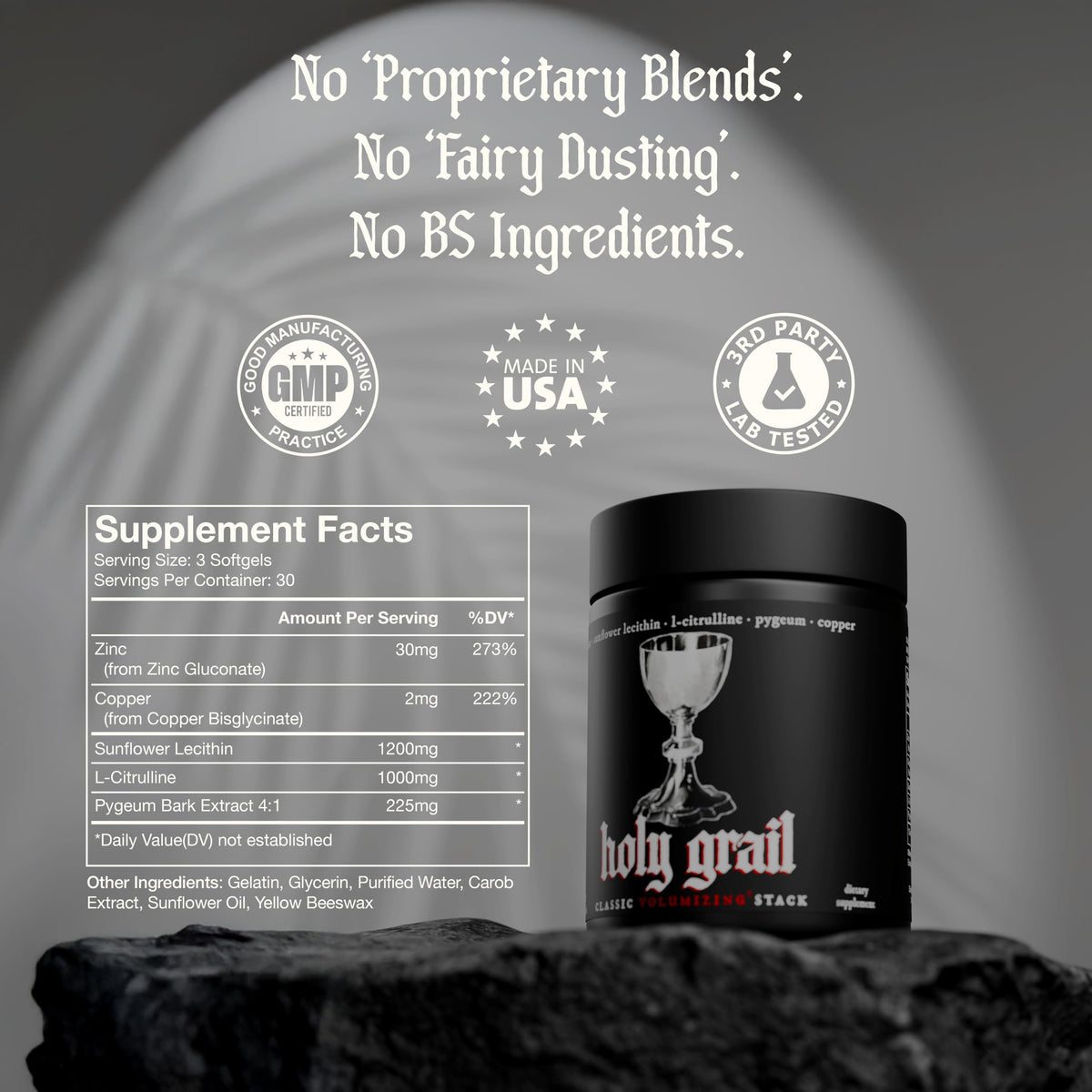 Theorycraft Holy Grail complément alimentaire à base d'ingrédients naturels