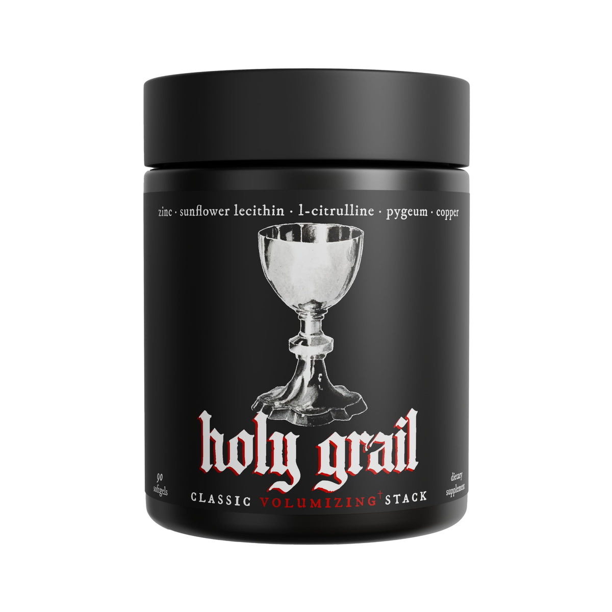 Theorycraft Holy Grail compléments alimentaires volume séminal vue avant