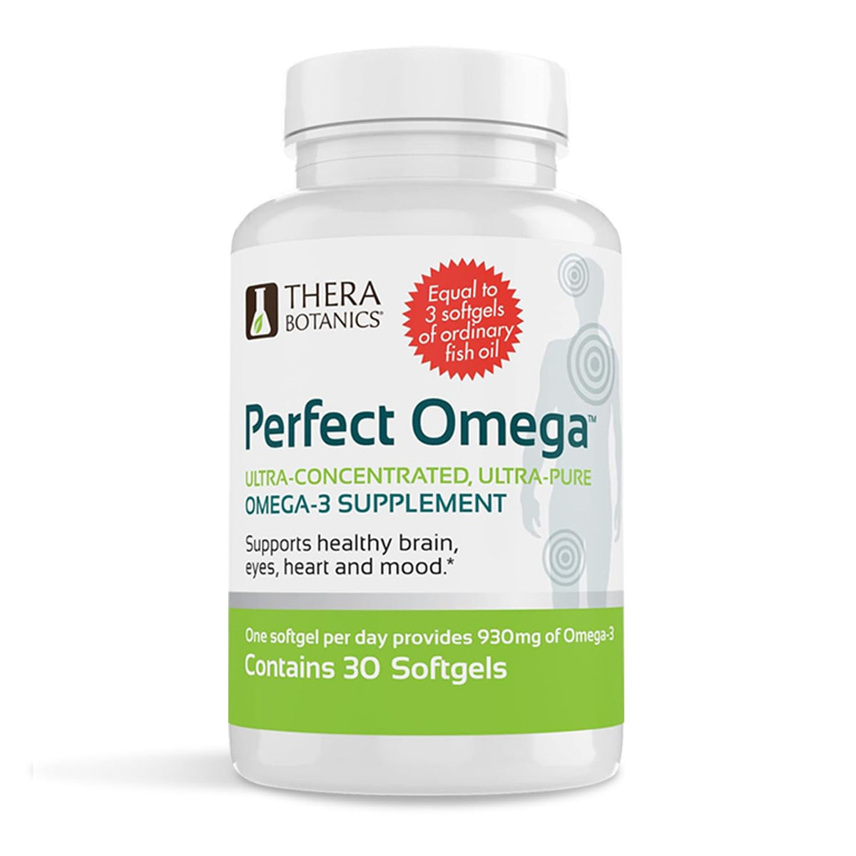 Therabotanics Huile de poisson Omega 3 sauvage Alaskien devant