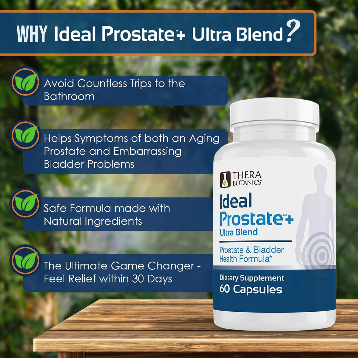 Therabotanics Idéal Prostate Plus 60 capsules avec des composants naturels