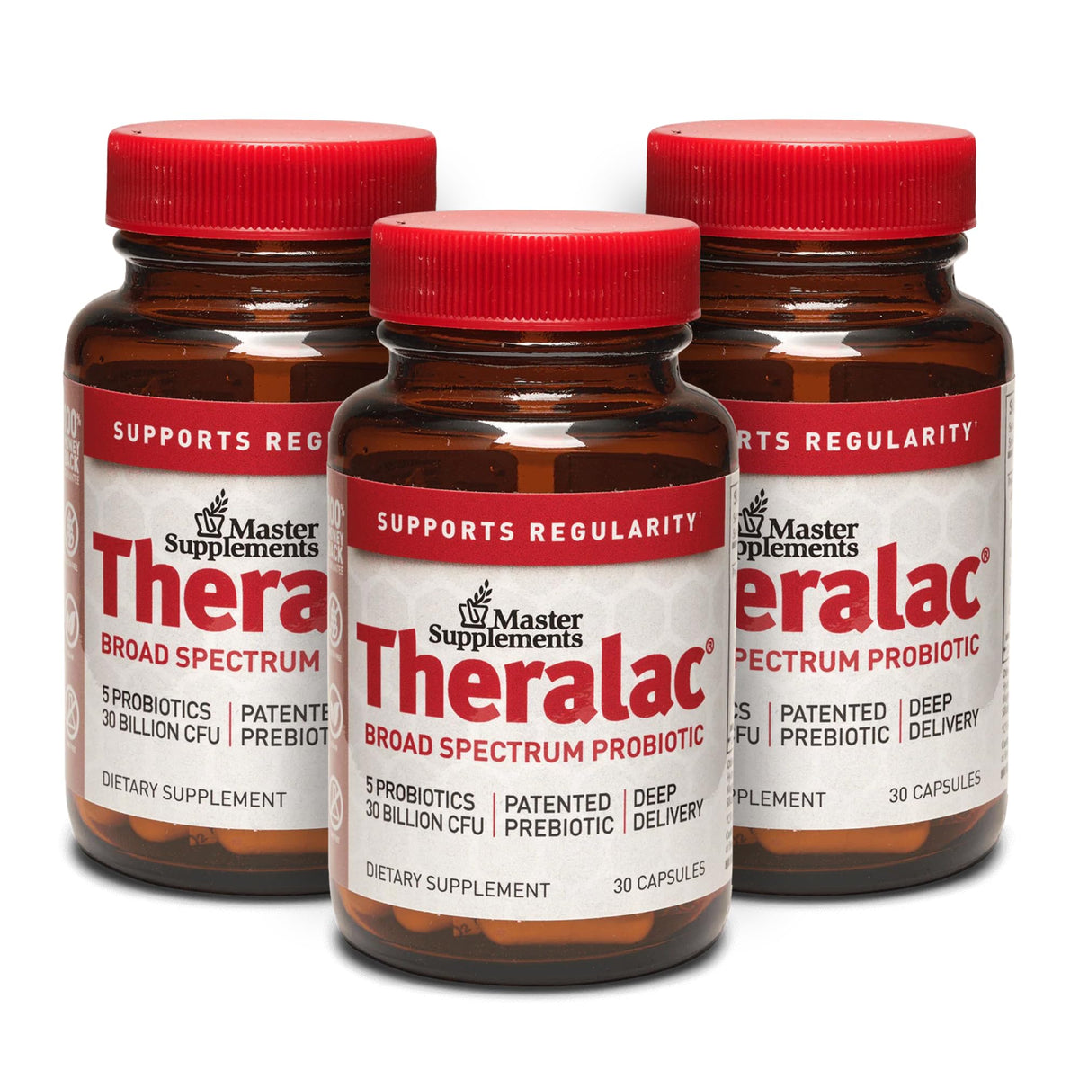 THERALAC Theralac 30 capsules vue de face dans l'emballage
