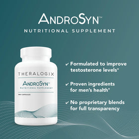 Theralogix AndroSyn capsules sur une surface blanche