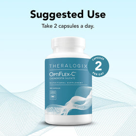 Theralogix OptiFlex-C Chondroitin sulfate avec arrière-plan de nature