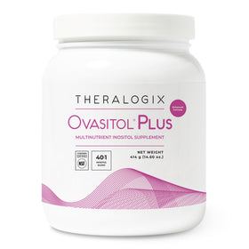 Theralogix Ovasitol Plus canister front view with label