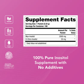 Theralogix Ovasitol sachets 4000 mg avec verre d'eau
