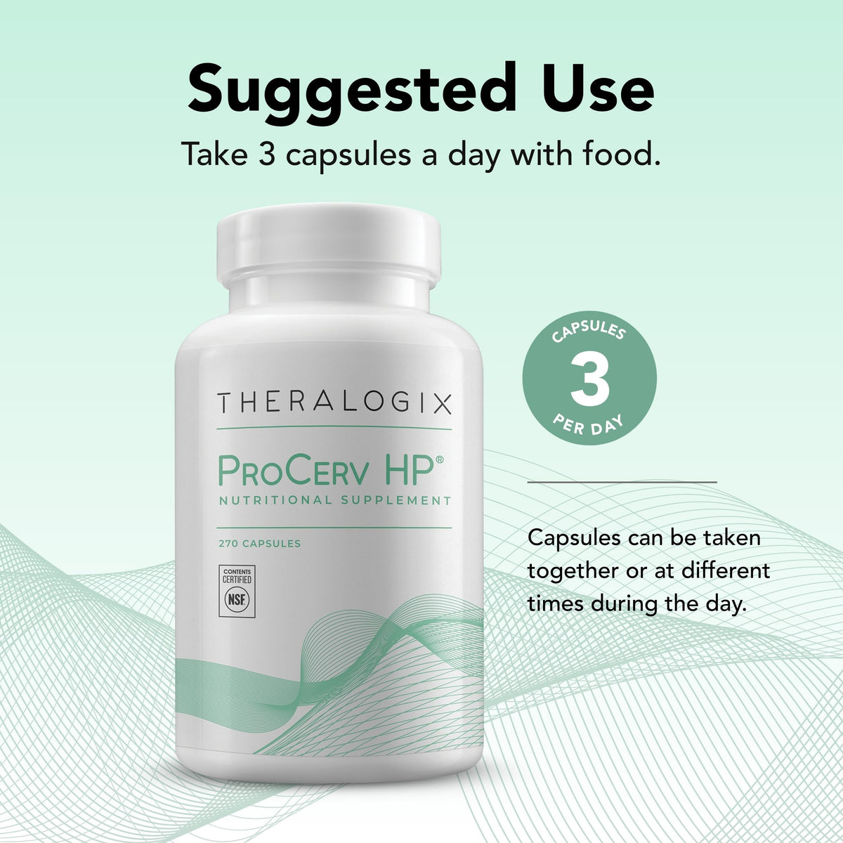 Theralogix ProCerv HP complément alimentaire multivitaminé avec capsules