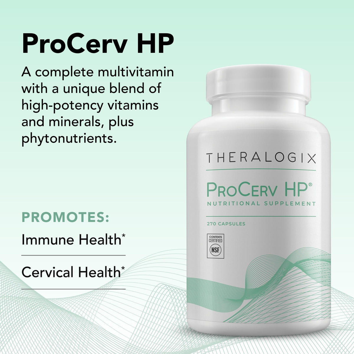 Theralogix ProCerv HP complément alimentaire sur une table