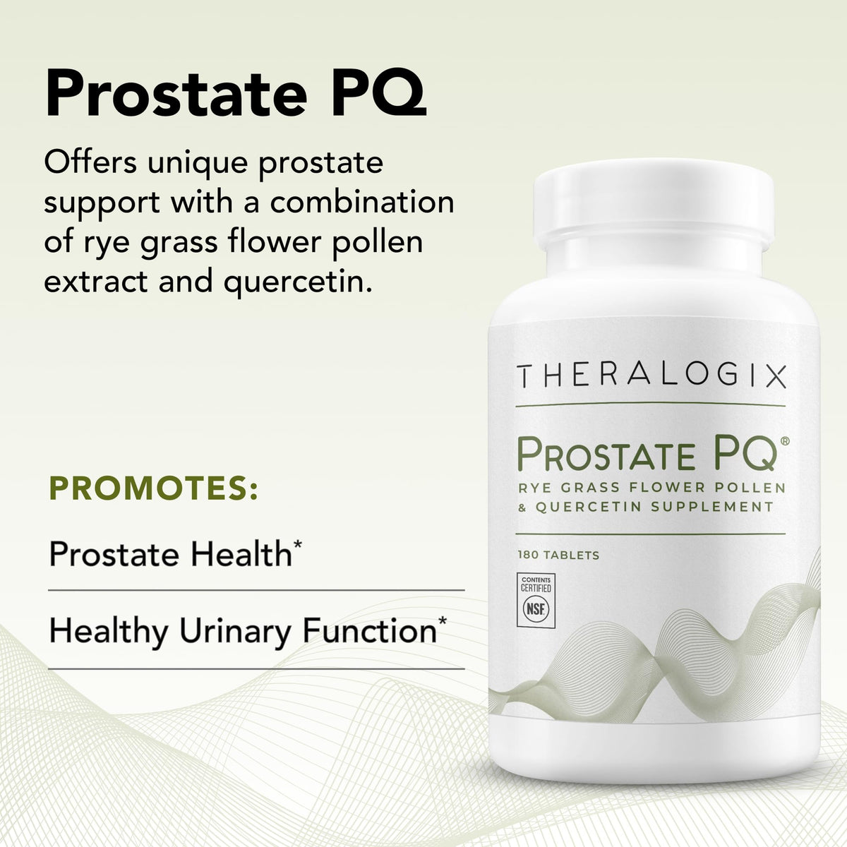 Theralogix Prostate PQ 500 mg étiquette avec ingrédients