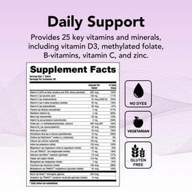 Theralogix Solo Multivitamin sans Fer, capsules dans un bol