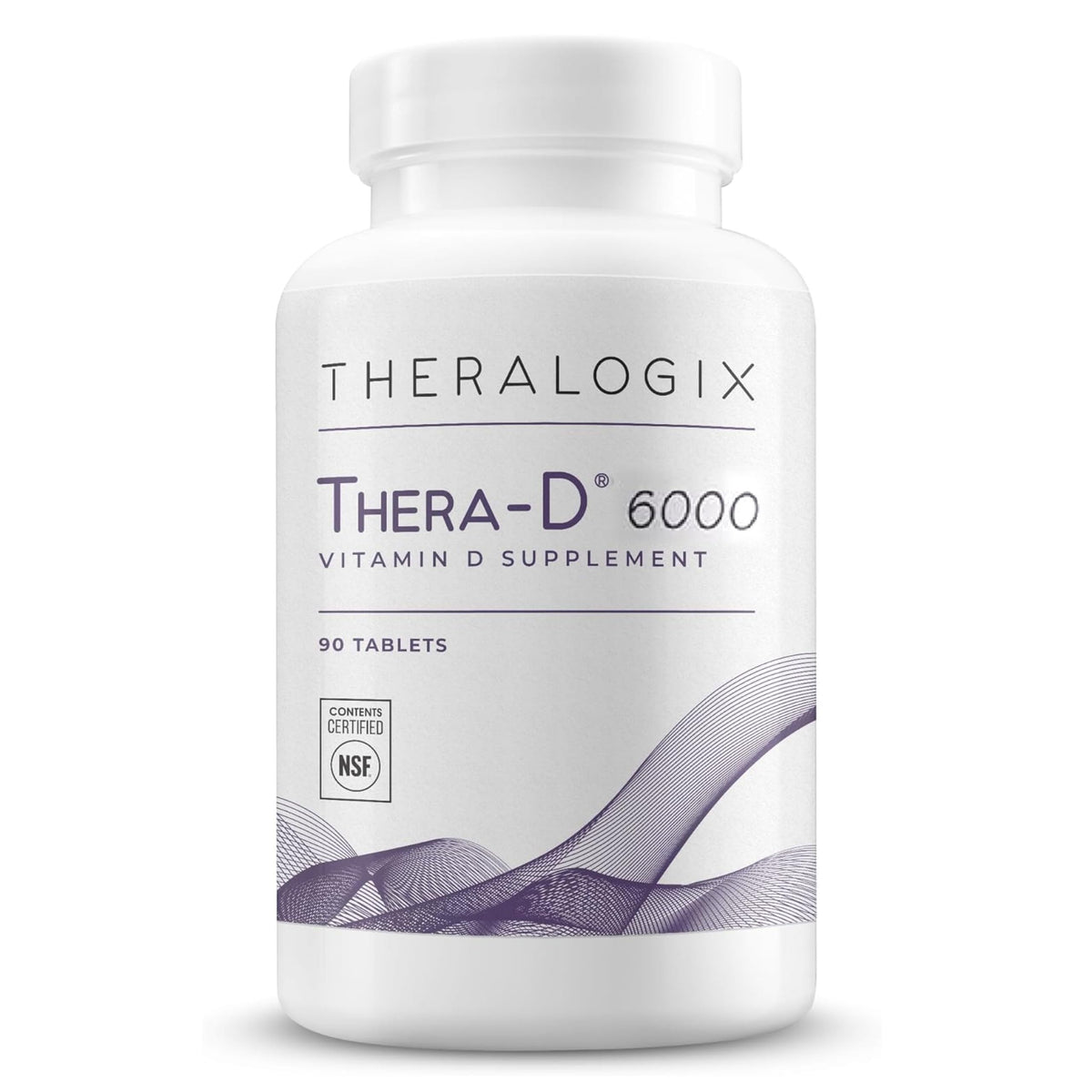 Theralogix Thera-D 6000 Vitamine D3 150 mcg comprimés vue de face
