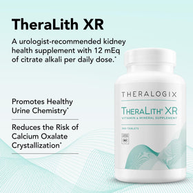 Theralogix TheraLith XR, comprimés sur une surface blanche