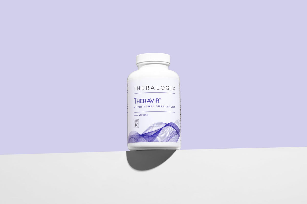 Theralogix Theravir complément alimentaire avec capsules ouvertes