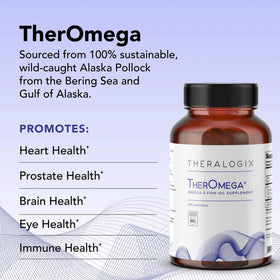 Theralogix TherOmega huile de poisson omega-3 gélule vue latérale