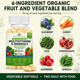 TheraSuva Multivitamines gélules végétales avec fruits et légumes