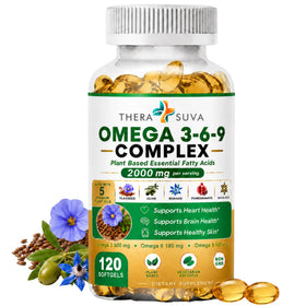 TheraSuva Omega 3-6-9 Végétal 120 gélules vue de face
