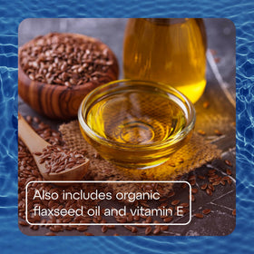 TheraTears Omega 3 avec des gouttes d'eau pour symboliser l'hydratation