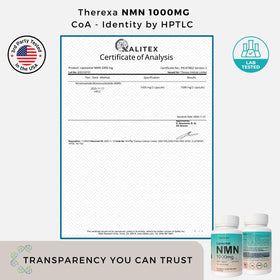 THEREXA Complément Alimentaire NMN 1000mg Liposomal gélule ouverte