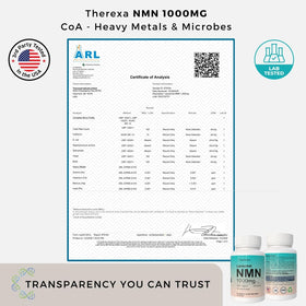 THEREXA Complément Alimentaire NMN 1000mg Liposomal vue de côté