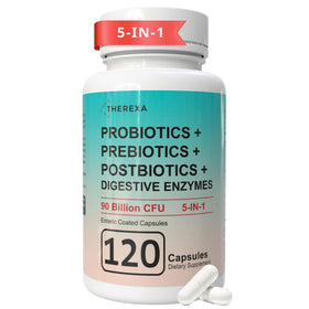 THEREXA Complément Alimentaire Probiotique 5-en-1 120 gélules